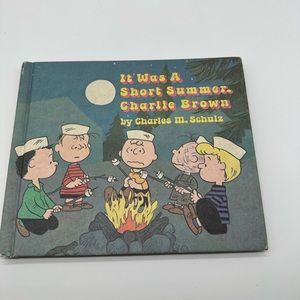 Vintage 1970 1St Printing Hb Book It Was A Short Summer Charlie Brown